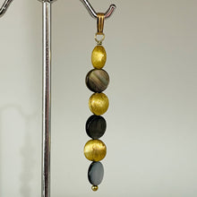 Load image into Gallery viewer, Mother of Pearl 14K Gold Filled Drop/Dangle | 2 1/4" Long | Rainbow | 1 Pendant|