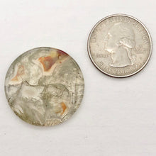 Load image into Gallery viewer, Druzy Red Moss Agate 24mm Disc Pendant Bead 4848Fb - PremiumBead Alternate Image 5