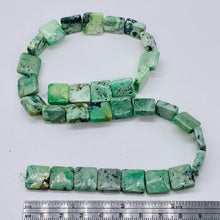 Load image into Gallery viewer, Minty Mojito Green Turquoise Square Coin Bead Strand 107412D