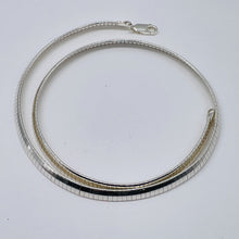 Load image into Gallery viewer, Italian 32 Grams Shimmering Solid Sterling Silver 6mm Omega Necklace | 20 Inch |