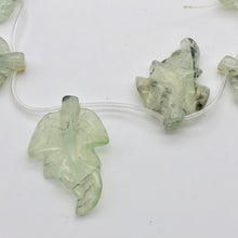 Load image into Gallery viewer, Carved Green Prehnite Leaf Briolette Bead Strand 109886B - PremiumBead Alternate Image 4