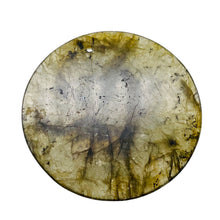 Load image into Gallery viewer, Natural Canadian Labradorite Pendant Bead | Green | 45mm |