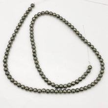 Load image into Gallery viewer, Pyrite Natural Round Bead Full Strand | 4mm | Silver | 100 Bead(s) |