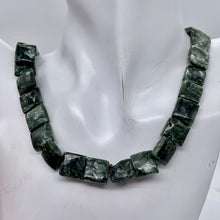 Load image into Gallery viewer, Siberia Russian Seraphinite 13x13mm Square Bead Strand 109576