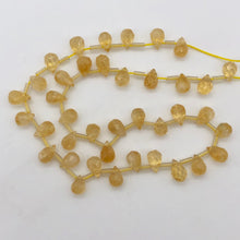 Load image into Gallery viewer, 6 Sparkling Warm Citrine Faceted Briolette Beads 004862 - PremiumBead Alternate Image 10