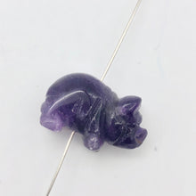 Load image into Gallery viewer, 2 Purple Piggies Hand Carved Amethyst Pig Beads | 22x13x11mm | Purple - PremiumBead Alternate Image 2