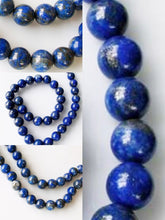 Load image into Gallery viewer, Stunning Natural Lapis 12mm Round Bead Strand 110417 - PremiumBead Alternate Image 4
