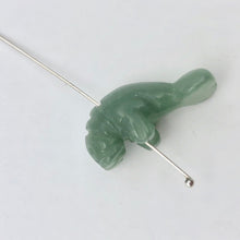 Load image into Gallery viewer, Grace 2 Carved Green Aventurine Manatee Beads | 21x11x9mm | Green - PremiumBead Alternate Image 5