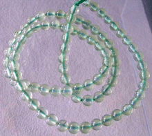 Load image into Gallery viewer, Rare Gemmy Green Prehnite 4mm Round Bead Strand 110492 - PremiumBead Primary Image 1