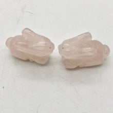 Load image into Gallery viewer, Hoppy Carved Rose Quartz Bunny Rabbit Figurine | 22x12x10m | Pink - PremiumBead Alternate Image 9