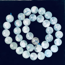 Load image into Gallery viewer, Aquamarine Strand Round | 11 mm | Aqua | 35 Beads |
