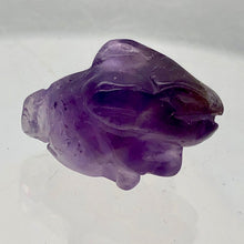 Load image into Gallery viewer, Hoppity 2 Carved Amethyst Bunny Rabbit Beads | 22x12x10m | Purple