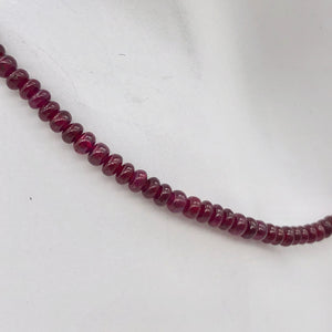 4 AAA+ Natural Ruby 3x2-1.5mm Smooth Roundel Beads | Red | ~0.55 cts | - PremiumBead Alternate Image 7