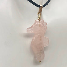 Load image into Gallery viewer, Rose Quartz Hand Carved Seahorse w/14K Gold Filled Findings Pendant 509244RQS - PremiumBead Alternate Image 6