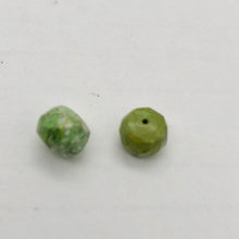 Load image into Gallery viewer, Natural Gaspeite Faceted Roundel Beads | 7x5mm to 7x3mm Green| Roundel | 2 Bds|