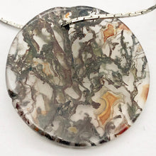 Load image into Gallery viewer, Moss Agate 24mm Disc Pendant Bead 4848Bp - PremiumBead Primary Image 1