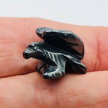 Load image into Gallery viewer, Soaring Eagle Carved Hematite Worry-Stone Figurine