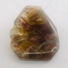 Load image into Gallery viewer, Fossilized Wood Irregular Flat Briolette | 45x38x7mm | Brown/White | 1 Pendant Bead