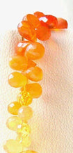 Load image into Gallery viewer, 45.5cts Untreated 7-5mm Mexican Fire Opal 9 inch Briolette Bead Strand 108760 - PremiumBead Alternate Image 4