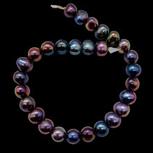 Load image into Gallery viewer, Premium Rainbow Peacock 8x7mm FW Pearl 8 inch Strand 002271HS
