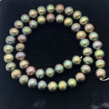 Load image into Gallery viewer, Fresh Water Pearl Strand Round | 9 mm | Blue/Bronze | 50 Beads |