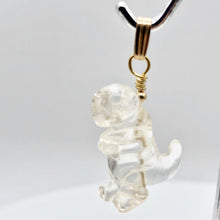 Load image into Gallery viewer, Quartz Dinosaur Tyrannosaurus Rex 14Kgf Pendant | 21x18.5x8mm, 1.5" (Long) | - PremiumBead Alternate Image 2