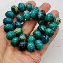 Load image into Gallery viewer, Premium! Chrysocolla 17x14mm Roundel Bead Strand 109651