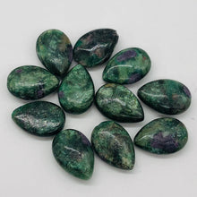 Load image into Gallery viewer, Rare Ruby Fuschite Teardrop Bead 7.5" Strand 9578HS