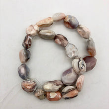Load image into Gallery viewer, Botswana Agate Faceted Strand | 25x17x11 to 13x12x9mm | Pink | Nugget | 21 Bds | - PremiumBead Alternate Image 3