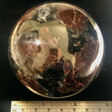 Load image into Gallery viewer, Garnet Scry Sphere Round | 3" | Red/Black | 1 Sphere |