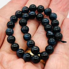 Load image into Gallery viewer, Tigers Eye 15 1/2" Strand Round | 7 mm | Blue | 62 Beads |