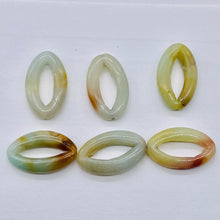 Load image into Gallery viewer, 6 Picture Frame Amazonite 20mm Oval Beads 9368C