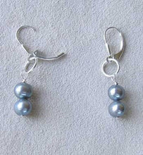 Load image into Gallery viewer, Moonlight in Venice Pearl & Silver Earrings 304490 - PremiumBead Primary Image 1
