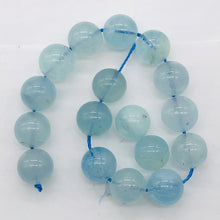Load image into Gallery viewer, Aquamarine Strand Round | 11 mm | Aqua | 35 Beads |