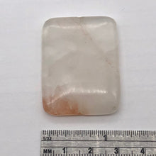 Load image into Gallery viewer, Quartz Orange and Clear Rectangular Pendant Bead | 40x30x6mm |