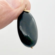 Load image into Gallery viewer, Hypersthene 14K Gold Filled Oval | 1.5" | Mirrored Black/Gold | 1 Pendant |