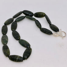 Load image into Gallery viewer, British Columbia Jade and Brushed Sterling Silver Necklace 210700 - PremiumBead Alternate Image 2