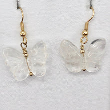 Load image into Gallery viewer, Quartz Butterfly 14Kgf Gold Earrings | Semi Precious Stone Jewelry | - PremiumBead Primary Image 1