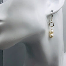 Load image into Gallery viewer, AAA Natural White 6.5-6mm Pearl Solid Sterling Silver Earrings 304499B