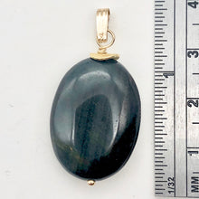Load image into Gallery viewer, Hypersthene 14K Gold Filled Oval | 1.5" | Mirrored Black/Gold | 1 Pendant |