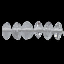 Load image into Gallery viewer, Quartz Polished Roundel Bead 12" Strand | 5x3 to 5x2mm | Clear | 105 Beads |
