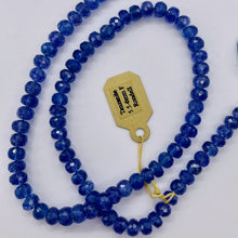Load image into Gallery viewer, Tanzanite AAA Faceted 2.2ct Parcel Rondelle Beads | 5.5 to 6x4mm| Blue| 2 Beads