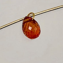 Load image into Gallery viewer, .74cts Natural Red Ruby 18K Briolette Bead Pendant | 5.5x4mm |