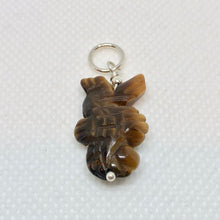 Load image into Gallery viewer, Tiger'S Eye Carved Seahorse W/Silver Pendant - So Cute! 509244TES - PremiumBead Alternate Image 4
