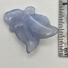 Load image into Gallery viewer, 12cts Exquisitely Hand Carved Blue Chalcedony Flower Pendant Bead - PremiumBead Alternate Image 4