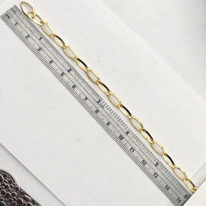 Perfect 22K Vermeil Open Link Chain 6 inches | Gold over Sterling Silver | - PremiumBead Alternate Image 4