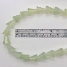 Load image into Gallery viewer, Delicate Carved New Jade Cone Shaped Beads | 12x10mm | 34 Beads |