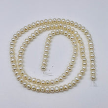 Load image into Gallery viewer, Natural Creamy White High Luster 4x3mm Freshwater Pearl Strand 103127