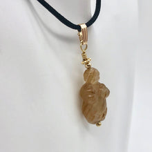 Load image into Gallery viewer, Hand Carved Tigereye/Quartz Goddess of Willendorf Pendant 509287TEQG - PremiumBead Alternate Image 8