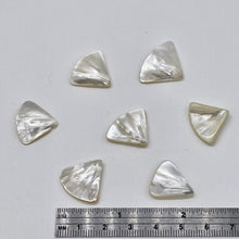 Load image into Gallery viewer, 5 Mother of Pearl 20x14x4mm to 27x22x4mm Briolette Beads 9601